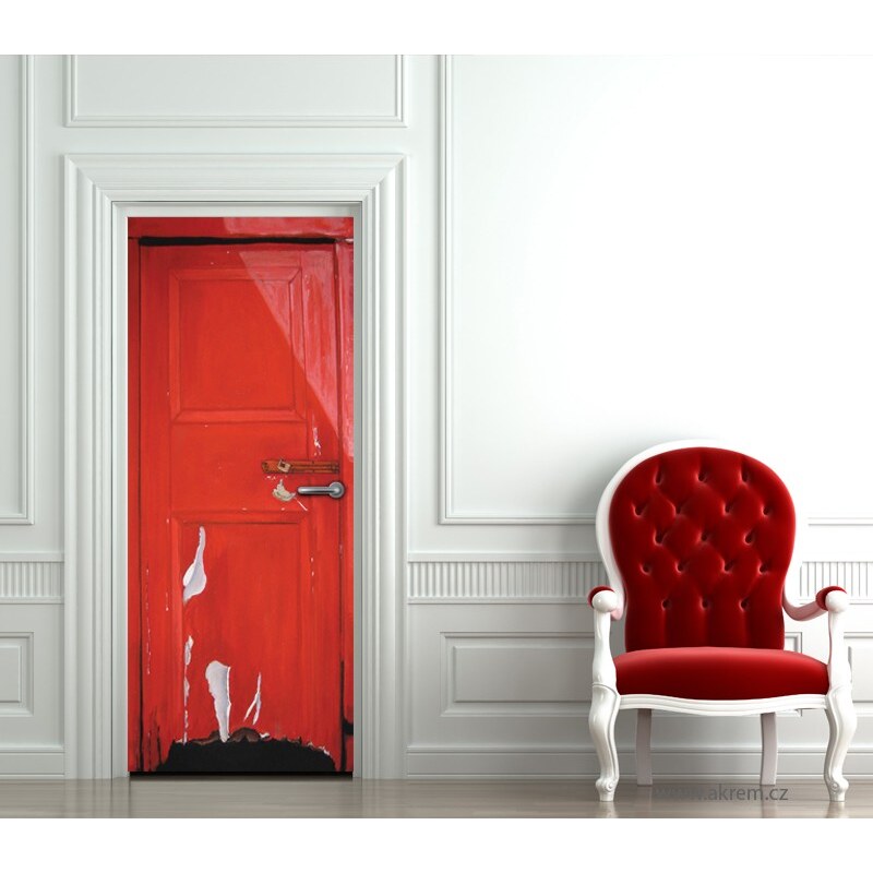 Xdecor Dřevěné dveře (92 × 210 cm) - Živá dekorace na dveře
