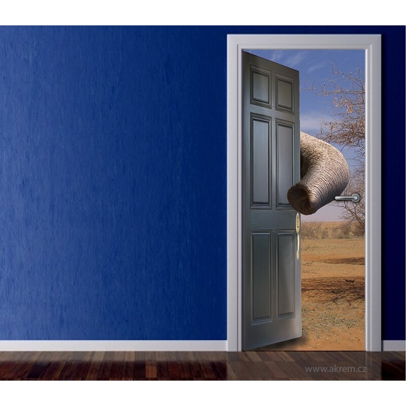 Xdecor Chobot (92 × 210 cm) - Živá dekorace na dveře
