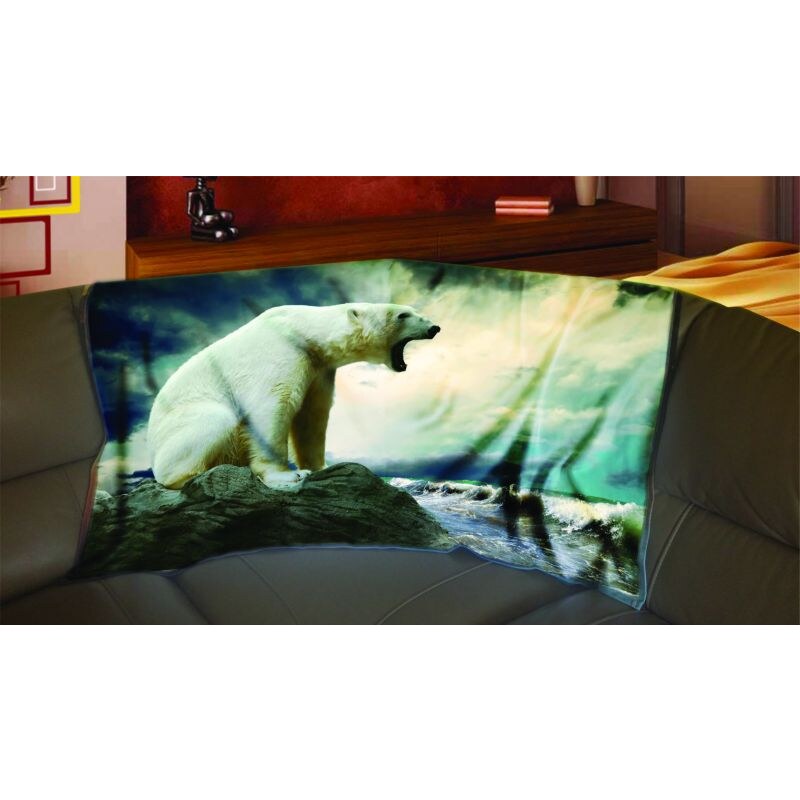 Xdecor Lední medvěd 150 x 120 cm - Fleecová deka