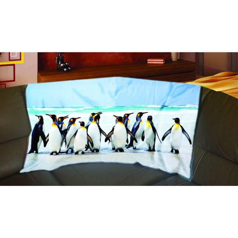 Xdecor Tučňáci 150 x 120 cm - Fleecová deka