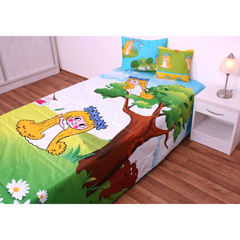 JAN Přehoz na postel jednolůžko Amálka - hrací deka