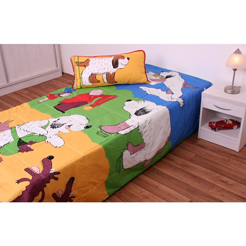 JAN Přehoz na postel jednolůžko Maxipes Fík - hrací deka