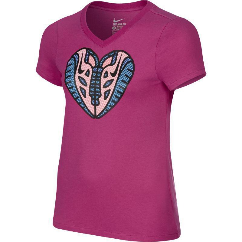T-shirt Nike Free Heart V-Neck Junior 709132-616 - L