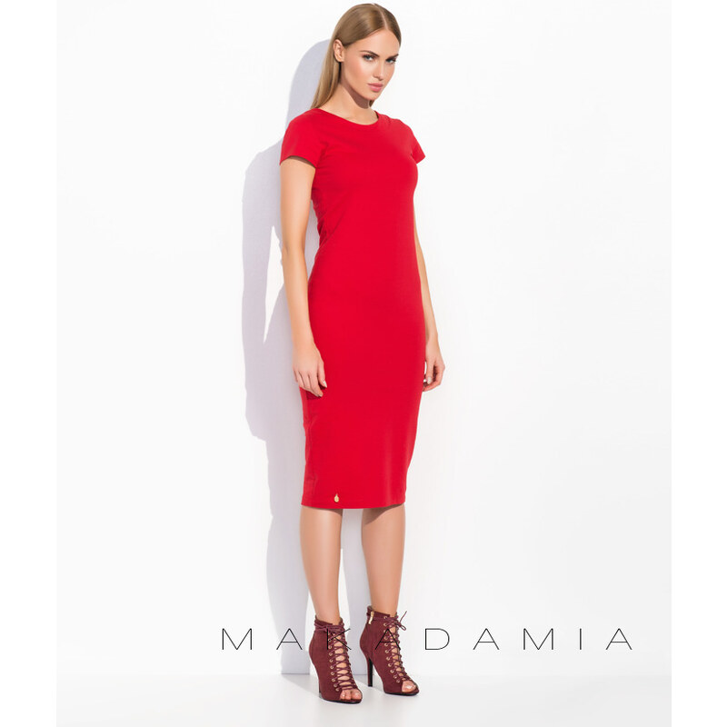 Dámské šaty Makadamia M302 červené