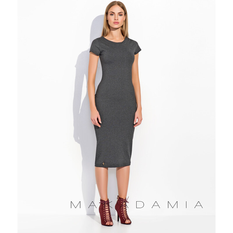 Dámské šaty Makadamia M302 šedé