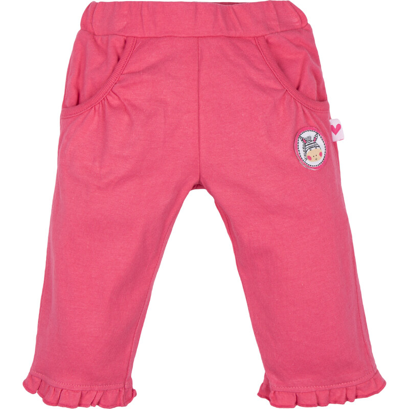 G-mini Dívčí kalhoty Zebra - růžové
