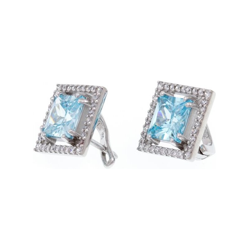 a-diamond.eu jewels s.r.o. (CZ) Náušnice stříbrné světle modré sna107