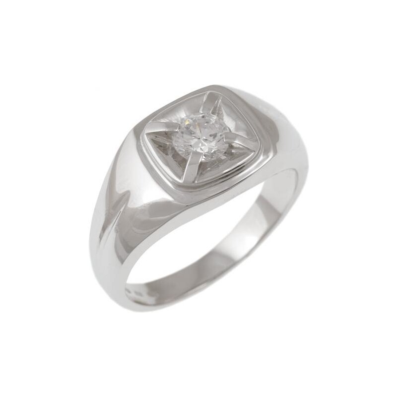 a-diamond.eu jewels s.r.o. (CZ) Prsten pánský stříbrný briliant spp212