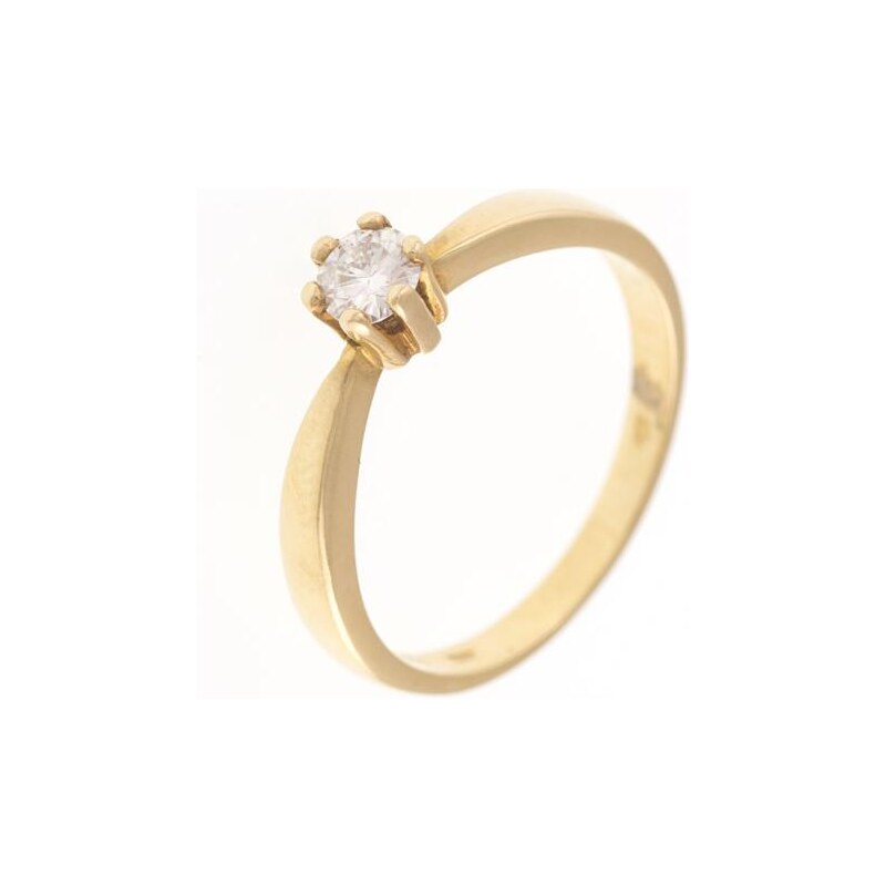 a-diamond.eu jewels s.r.o. (CZ) Prstýnek zlatý s briliant zirkonem zpd269