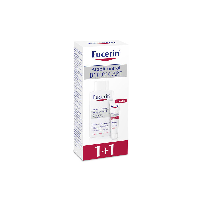 Eucerin Tělové mléko Atopicontrol 250 ml + Acute krém Atopicontrol Zdarma
