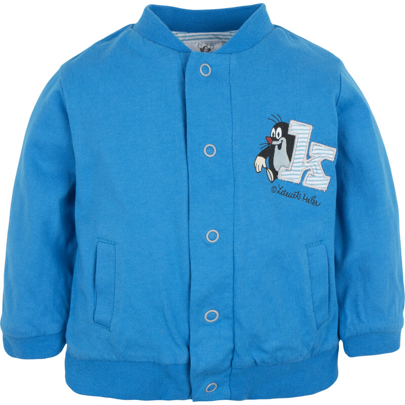 G-mini Chlapecký oboustranný kabátek Krteček a Letadlo - modrý