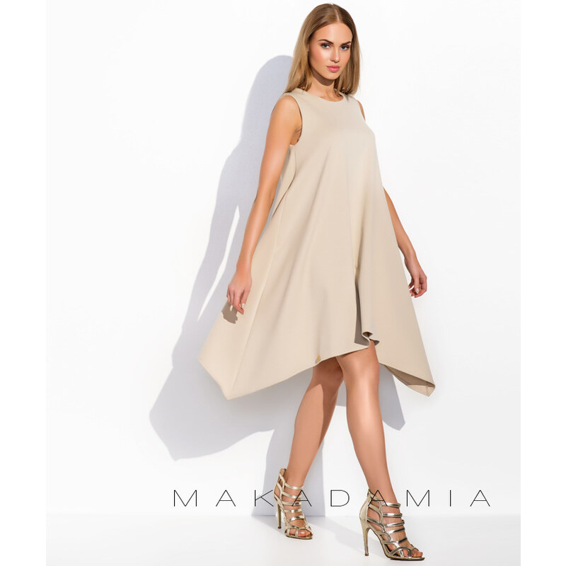 Dámské šaty Makadamia M285 béžové