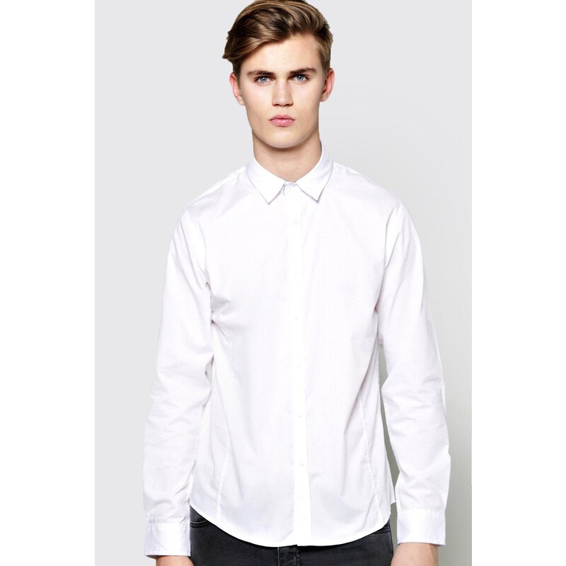 BOOHOO Formální bílá košile