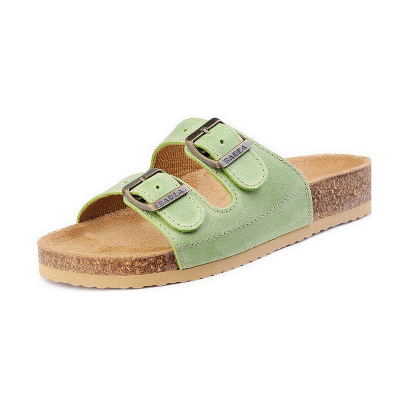 Barea Dětské zelené pantofle 008053