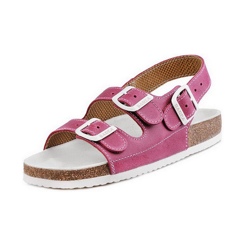 Barea Pánské růžovobílé sandály 046462