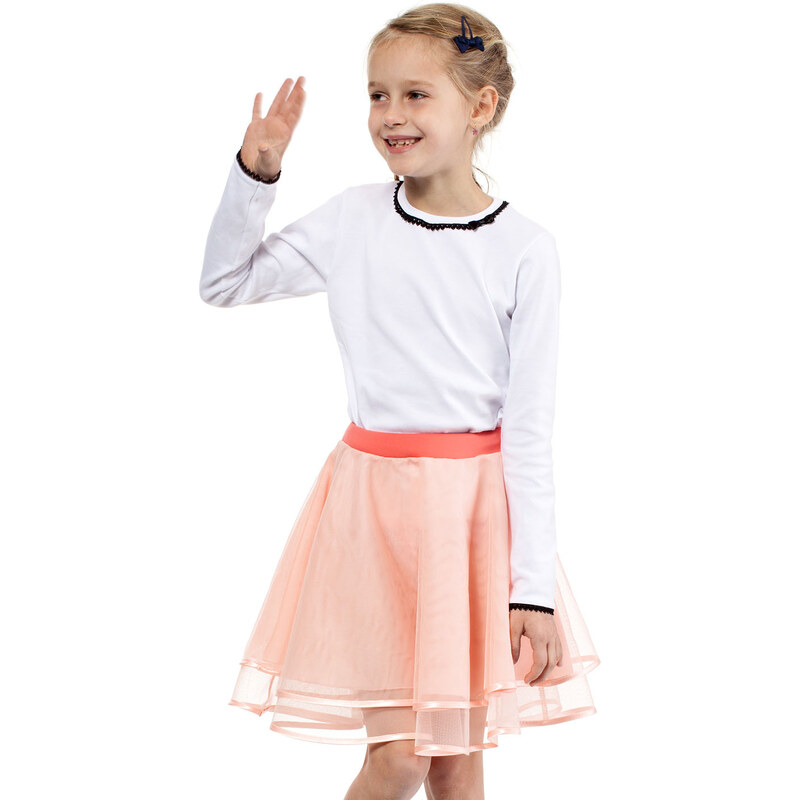 KIDIN Dětská světle růžová sukně KI003