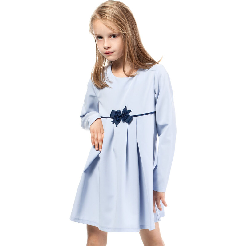 KIDIN Dětské světle modré šaty KI014