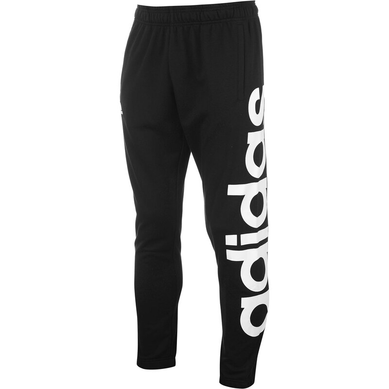 adidas Linear Tapered Fit Fleece Pants pánské Black/White L