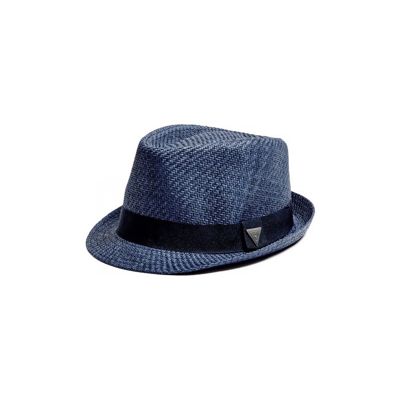 GUESS GUESS Woven Triangle Fedora - blue
