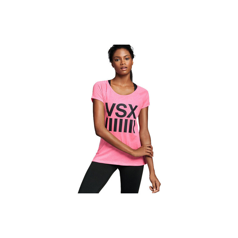 Victoria´s Secret Dámské tričko Gym Tee 334-896 růžové
