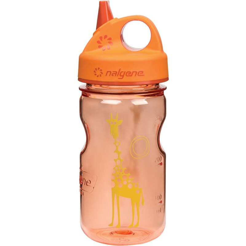 Nalgene Grip-n-Gulp Bottle Orange Girafee 350 ml