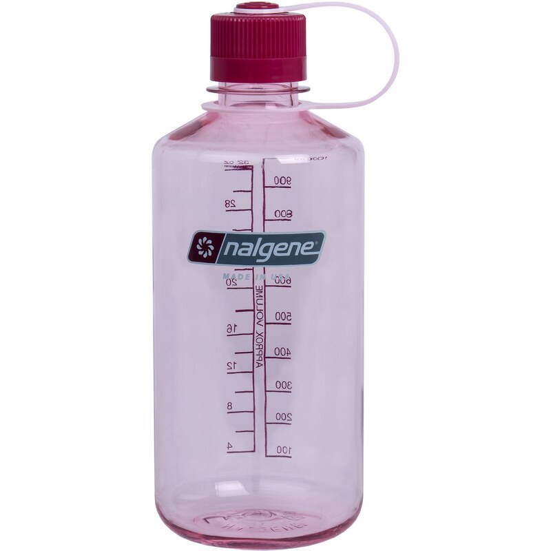 Nalgene Original Narrow-Mouth Bottle Clear Pink 1l