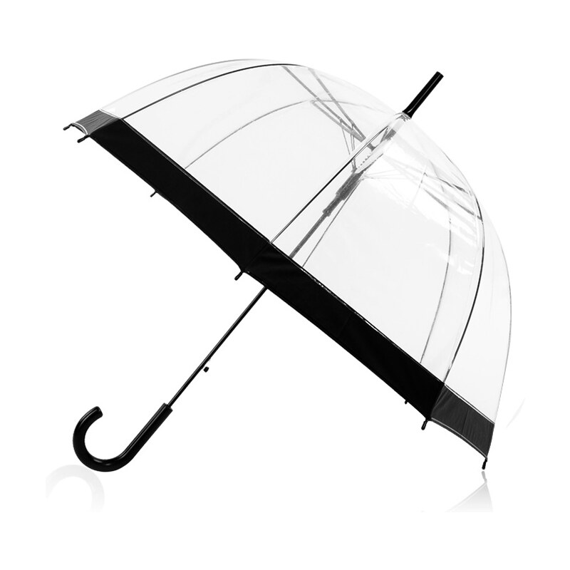Transparentní deštník Black Flow