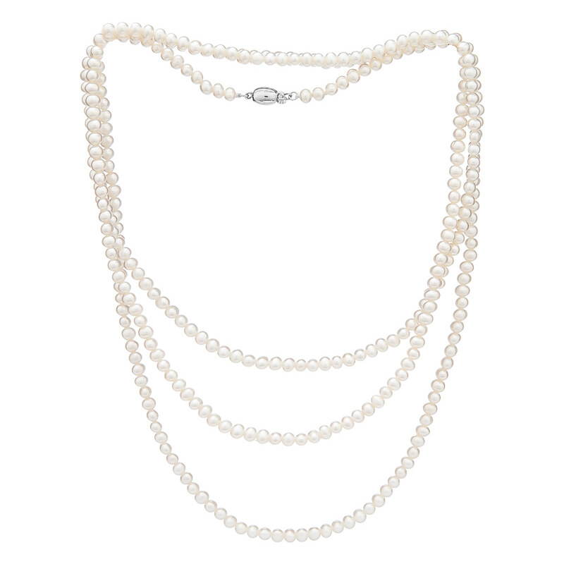 Buka Jewelry Buka Perlový náhrdelník mini Cleopatra – bílá 701