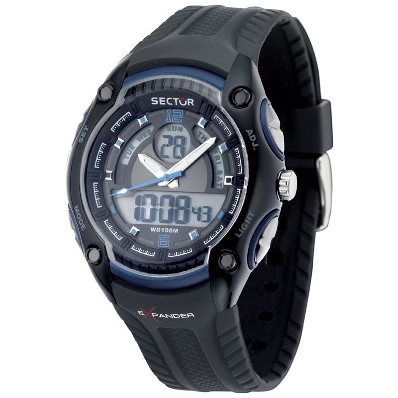 SECTOR WATCHES HODINKY SECTOR NO LIMITS DIGITAL DUAL TIME STREET FASHION, R3251574003