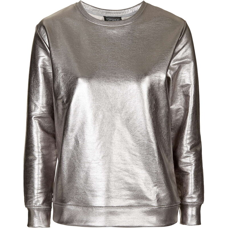 Topshop Luxe Foil Sweatshirt