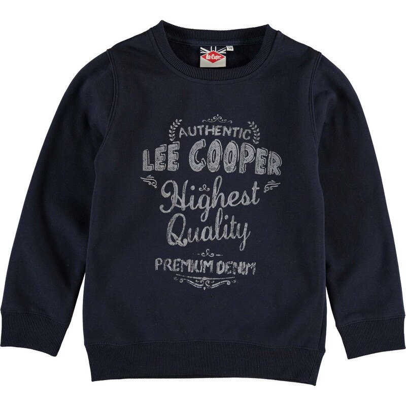 Lee Cooper Authentic Crew Neck Sweater dětské Boys Navy