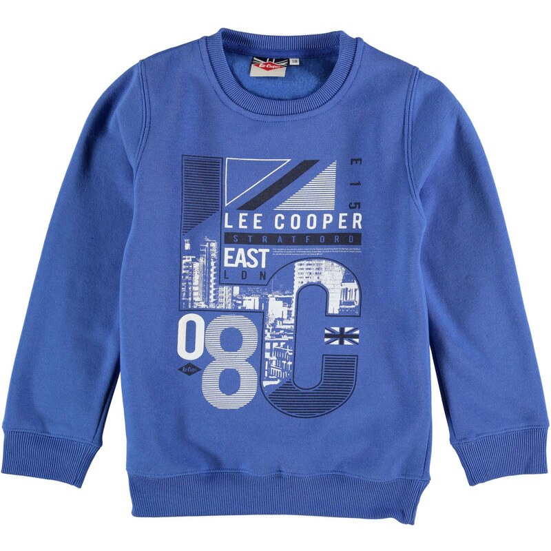 Lee Cooper 08 Crew Neck Sweater dětské Boys Royal