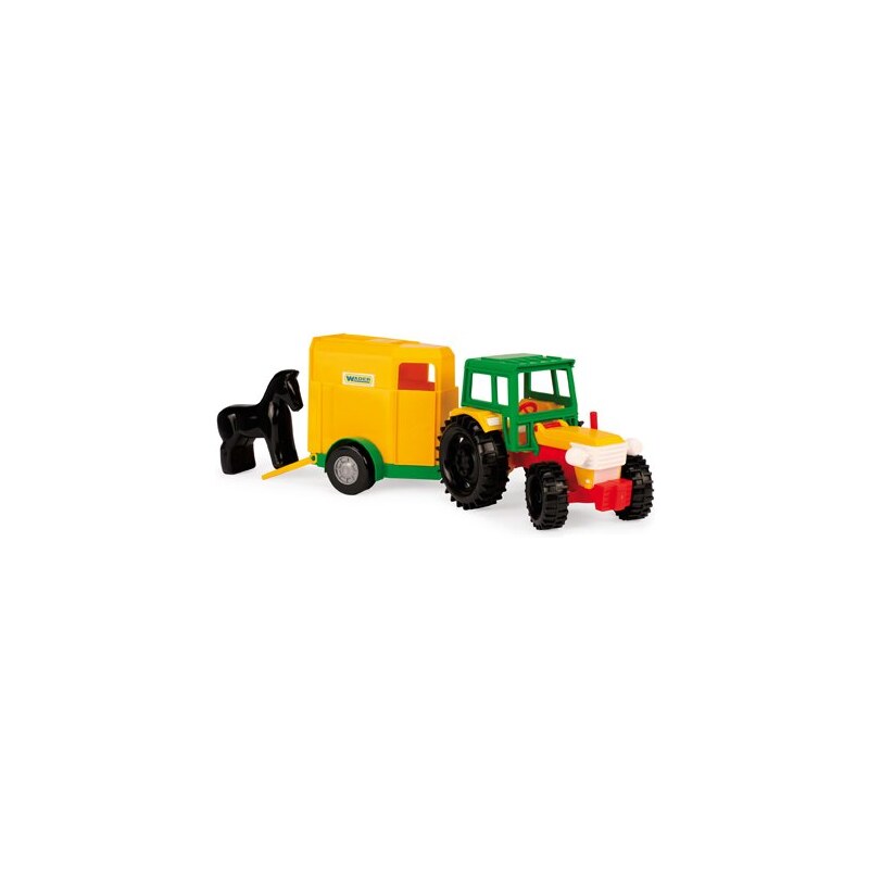 WADER Traktor s vlečkami plast 38 cm - 2 druhy