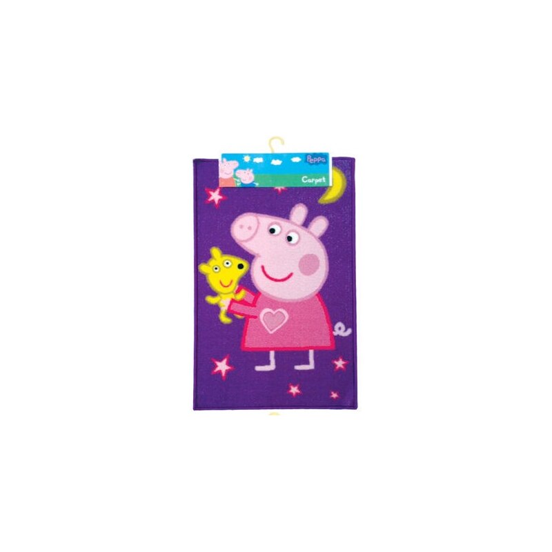 Disney Dětský koberec Peppa Pig, 80x50 cm - fialový