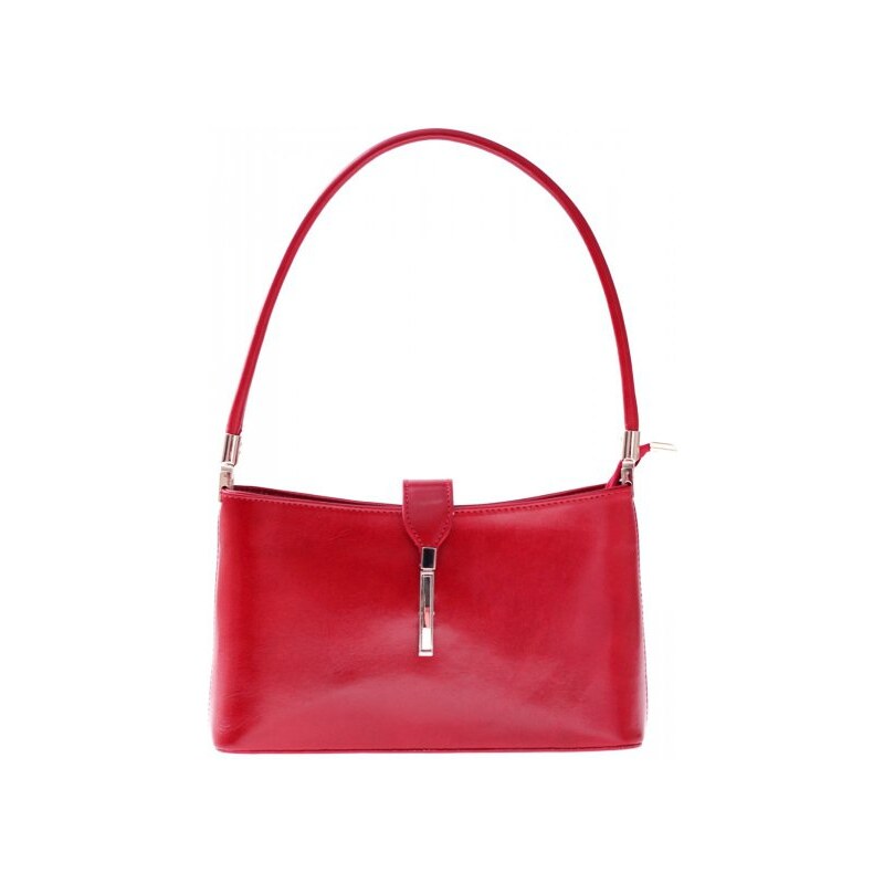 Genuine Leather Kožené kabelky klasické a elegantní červená