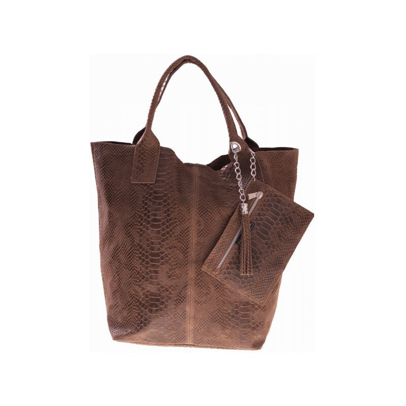Genuine Leather Shopperbag kožená kabelka vzory 3D