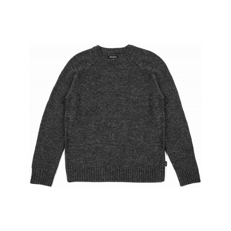 košile BRIXTON - Emmon Sweater Heather Black (0102)