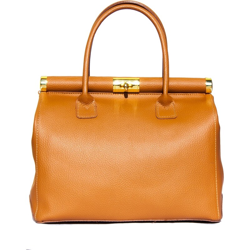 Glamorous by Glam GbyG kabelka z kůže kufříkový tvar oranžová