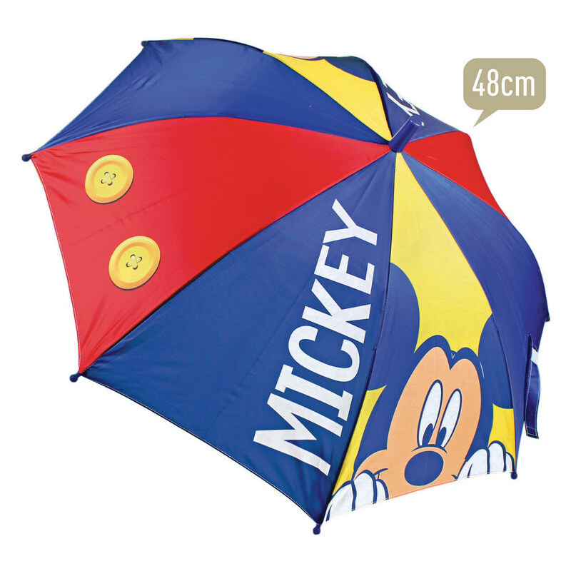 Disney Dětský deštník Mickey Mouse - červeno-modrý