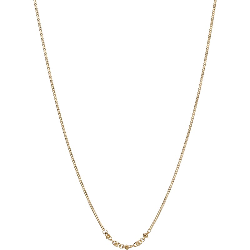 Pilgrim Hermatite Plated Stud Detail Necklace - Gold