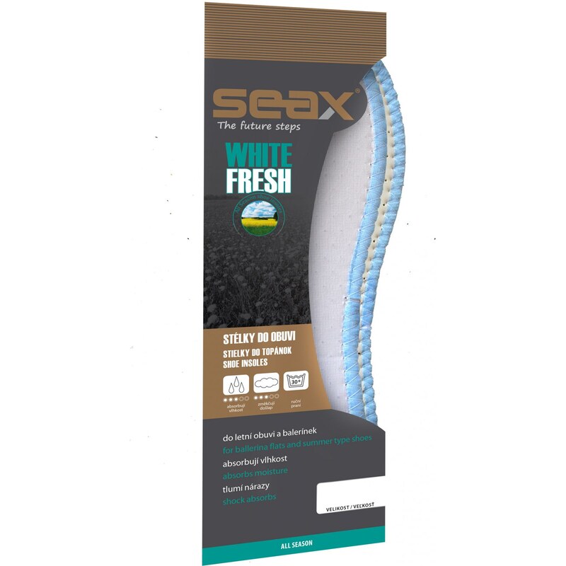 SEAX SEAX vložky do bot White Fresh ADAD-054 -