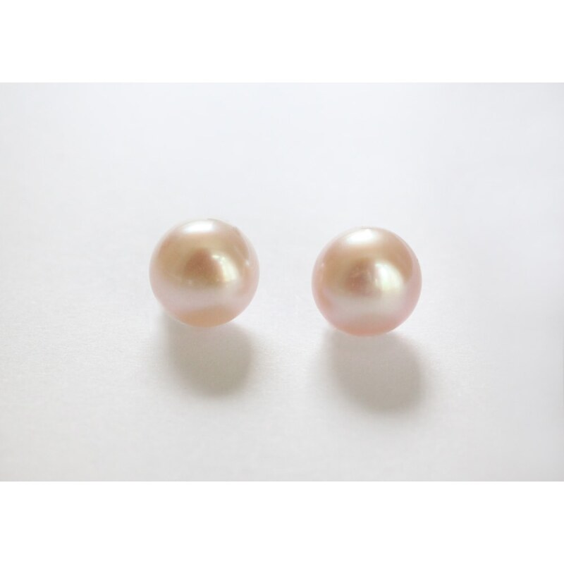 Klenota Růžové perlové náušnice