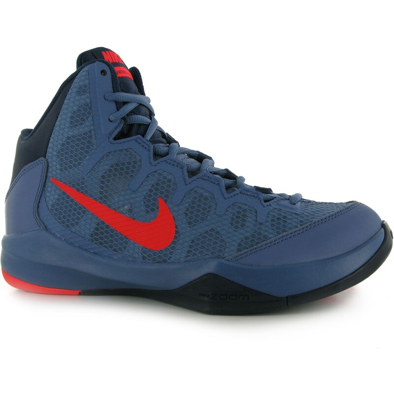 basketbalové boty Nike Zoom WithoutDoubt pánské Basketball Trainers FogBlue/Red