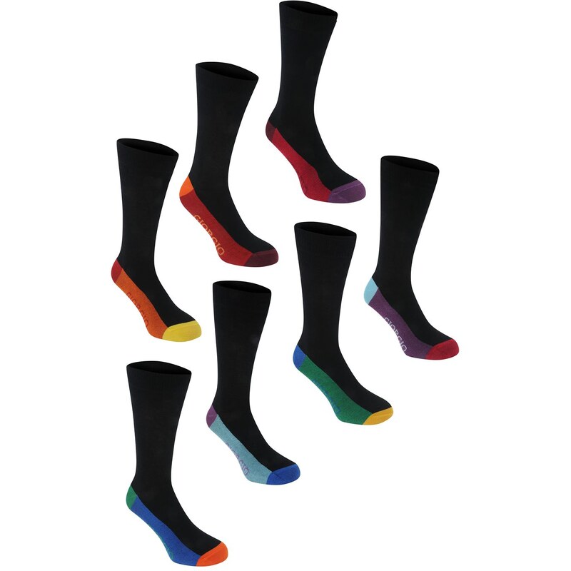 Giorgio 7pk pánské Dress Socks Coloured Sole