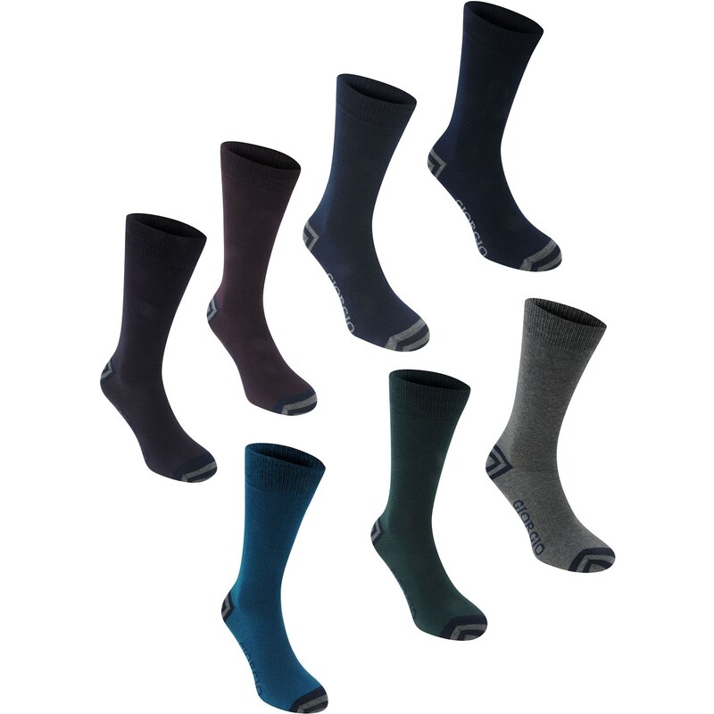 Giorgio 7pk pánské Dress Socks Coloured Shades