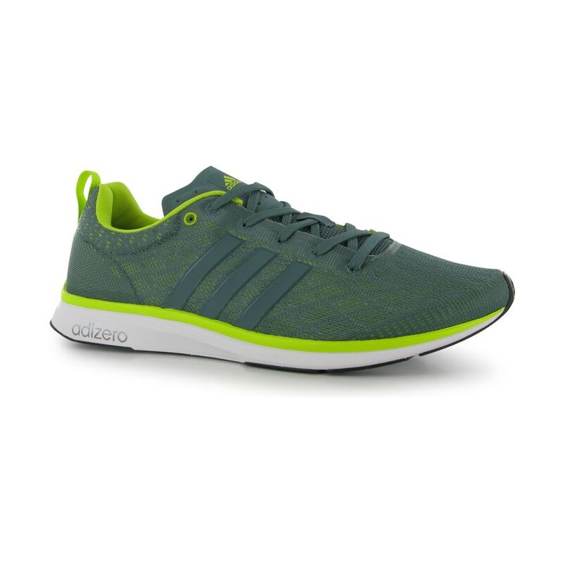 boty adidas adizero Feather 4 pánské Running Shoes Green/Yellow