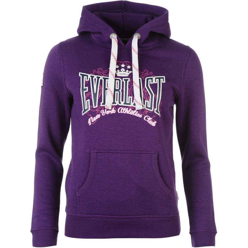 mikina Everlast Large Logo Over The Head Hoody dámská Purple