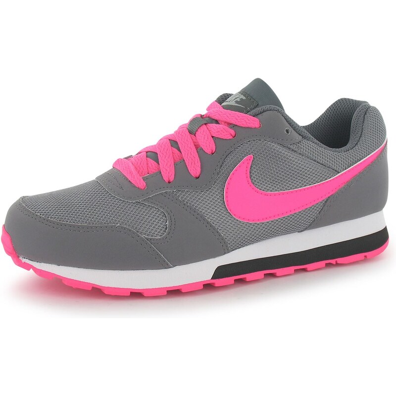 Nike MD Runner 2 dětské Girls Trainers Grey/Pink