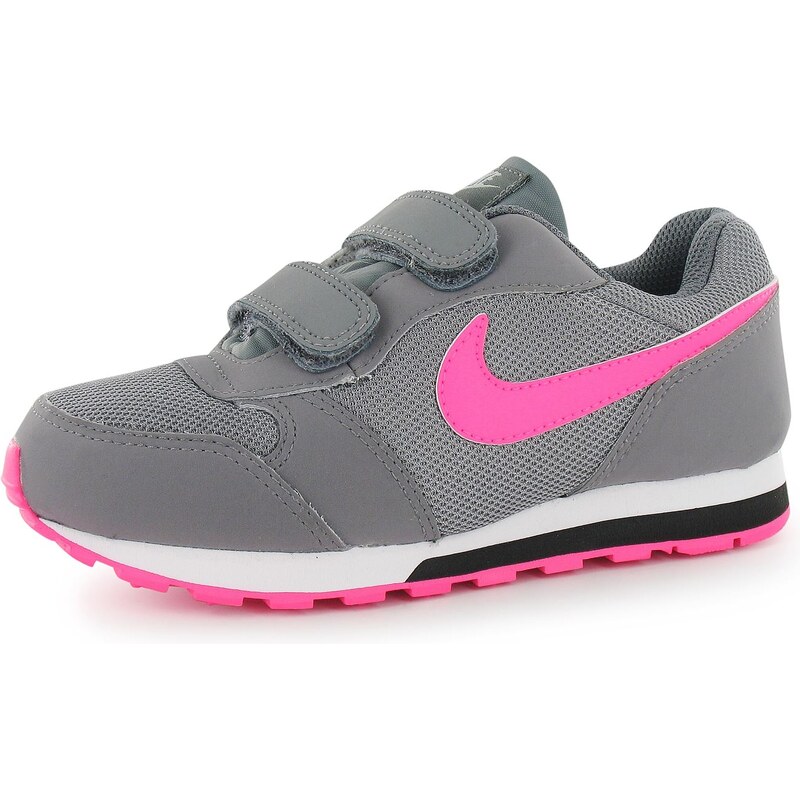 Nike MD Runner 2 Child Girls Trainers Grey/Pink