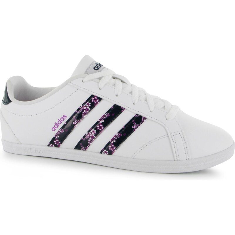 boty adidas Coneo QT Leather dámské White/Navy/Pink